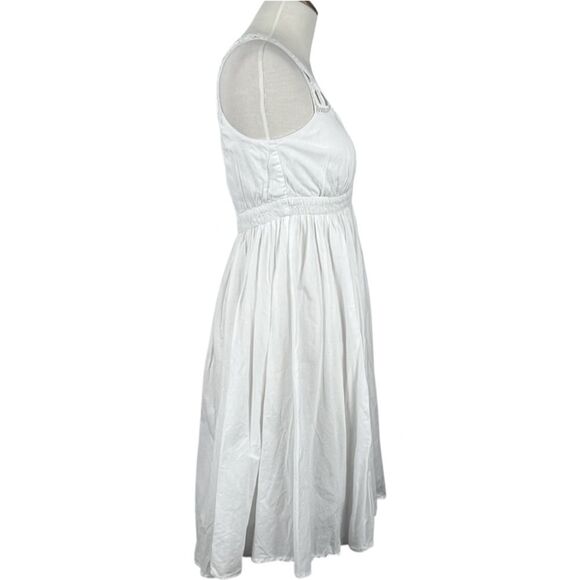 French Connection Lace Cotton A-line dress in White Size 4 - Picture 7 of 16
